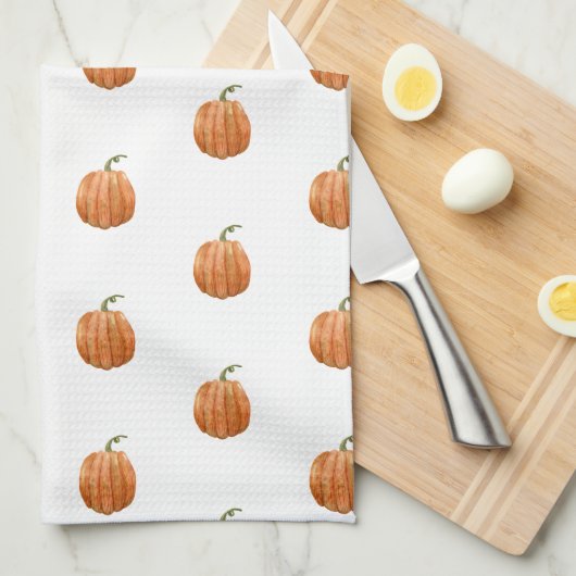 Kitchen Towel - Cute Halloween Pumpkin Pattern Geschirrtuch (Viertel Falte)