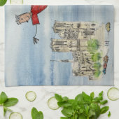 Kitchen Towel: Flying Joanna and Grace Cathedral Geschirrtuch (Gefaltet)