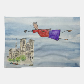 Kitchen Towel: Flying Joanna and Grace Cathedral Geschirrtuch