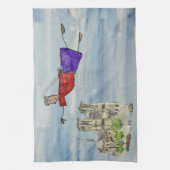 Kitchen Towel: Flying Joanna and Grace Cathedral Geschirrtuch (Vertikal)