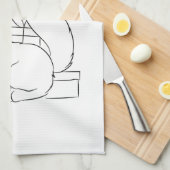 kitchen towel geschirrtuch (Viertel Falte)
