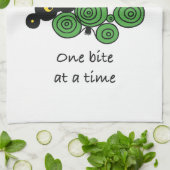 Kitchen towel One Bite at a Time Geschirrtuch (Gefaltet)