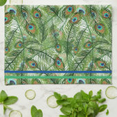 Kitchen Towel Peacock Feathers Geschirrtuch (Gefaltet)