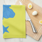Kitchen towel with Flag of Bady Bassit Geschirrtuch (Viertel Falte)