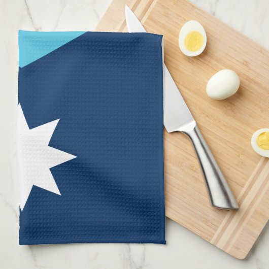 Kitchen towel with Flag of Minnesota, USA Geschirrtuch (Viertel Falte)