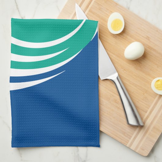 Kitchen towel with Flag of Ottawa, Canada Geschirrtuch (Viertel Falte)