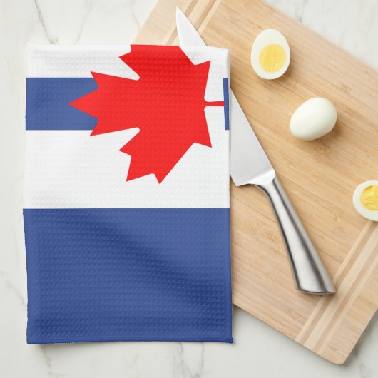 Kitchen towel with Flag of Toronto Geschirrtuch (Viertel Falte)