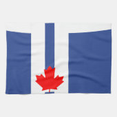 Kitchen towel with Flag of Toronto Geschirrtuch (Horizontal)