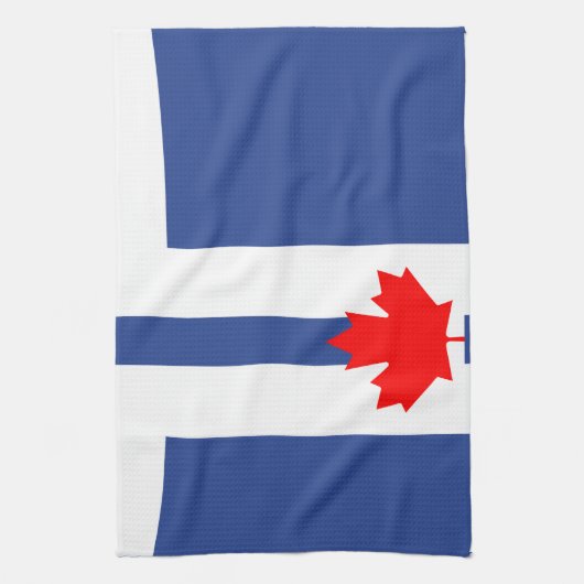 Kitchen towel with Flag of Toronto Geschirrtuch (Vertikal)