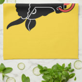 Kitchen towel with Flag of Uri, Switzerland Geschirrtuch (Gefaltet)