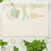 Kitchen towel with gardening tools print geschirrtuch (Gefaltet)