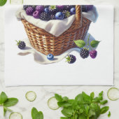 Kitchen Towels- Berry Basket Kitchen Towel Geschirrtuch (Gefaltet)
