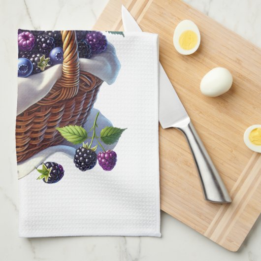 Kitchen Towels- Berry Basket Kitchen Towel Geschirrtuch (Viertel Falte)