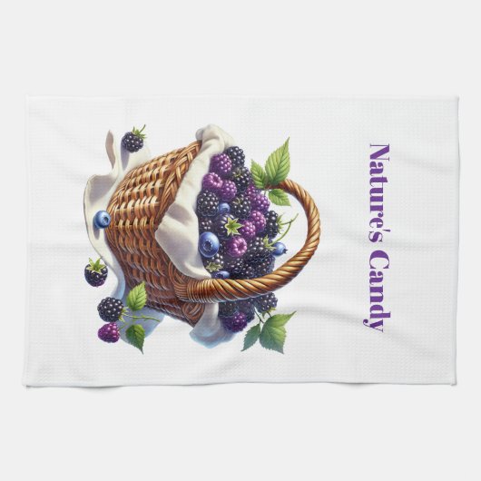 Kitchen Towels- Berry Basket Kitchen Towel Geschirrtuch (Horizontal)