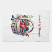 Kitchen Towels-Berry Basket Kitchen Towel Geschirrtuch (Horizontal)