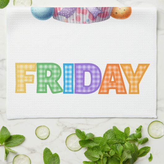 Kitchen Towels-Days Of The Week Kitchen Towel Set Geschirrtuch (Gefaltet)