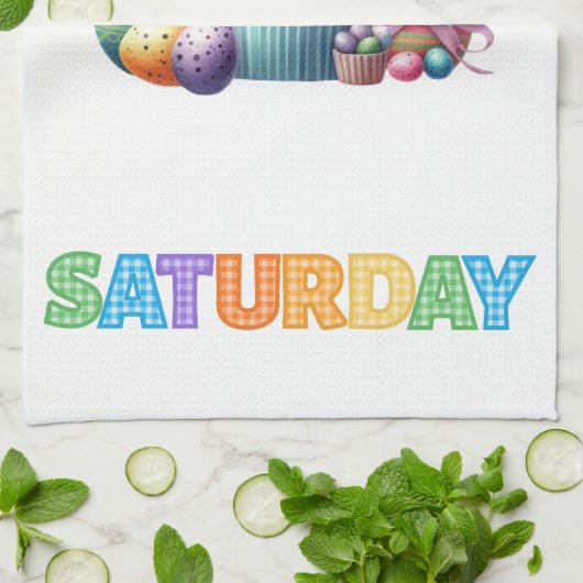 Kitchen Towels-Days Of The Week Kitchen Towel Set Geschirrtuch (Gefaltet)