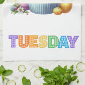 Kitchen Towels-Days Of The Week Kitchen Towels Geschirrtuch (Gefaltet)
