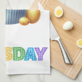Kitchen Towels-Days Of The Week Kitchen Towels Geschirrtuch (Viertel Falte)