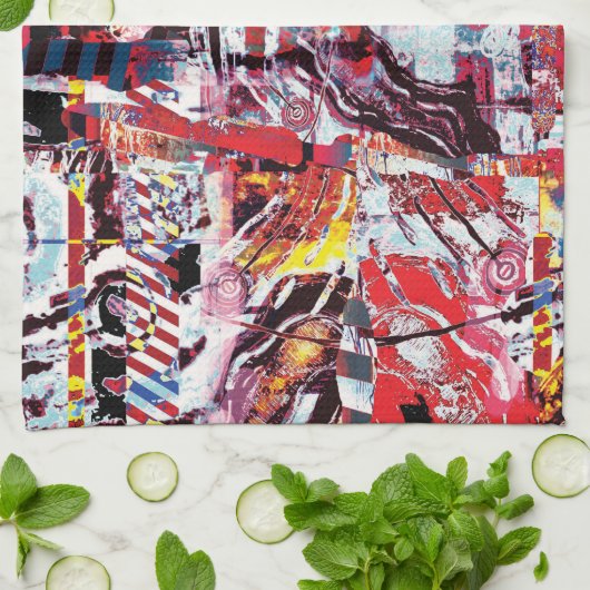 Kitchen Towels – Fragmented Pulse Geschirrtuch (Gefaltet)