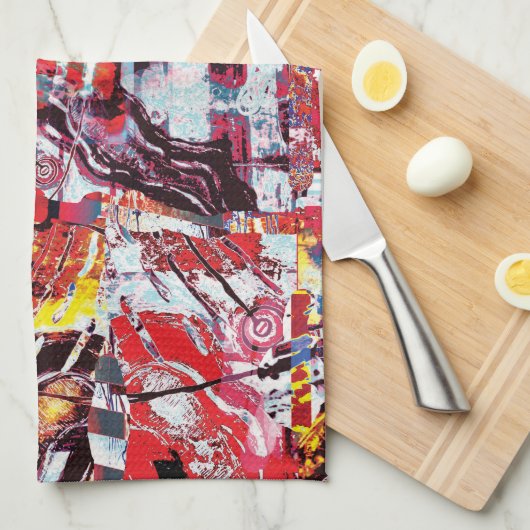 Kitchen Towels – Fragmented Pulse Geschirrtuch (Viertel Falte)