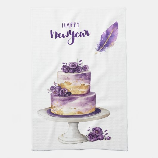 Kitchen Towels-Happy New Year Kitchen Towels Geschirrtuch (Vertikal)