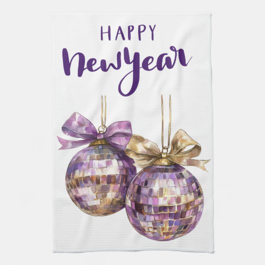 Kitchen Towels-Happy New Year Kitchen Towels Geschirrtuch (Vertikal)