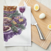 Kitchen Towels-Happy New Year Kitchen Towels Geschirrtuch (Viertel Falte)