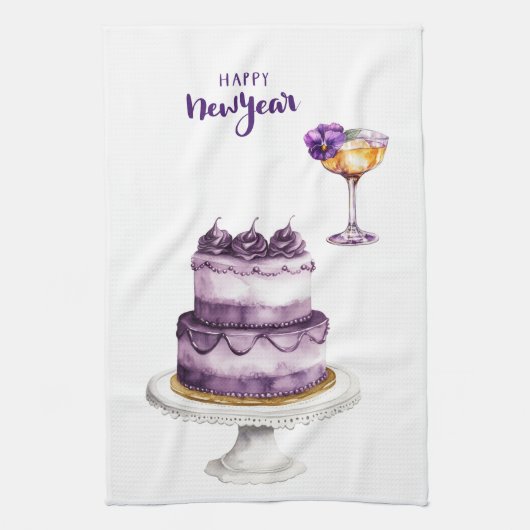 Kitchen Towels-Happy New Year Kitchen Towels Geschirrtuch (Vertikal)