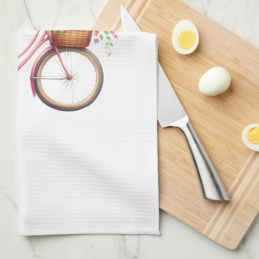 Kitchen Towels-Hello Spring Floral Kitchen Towels Geschirrtuch (Viertel Falte)