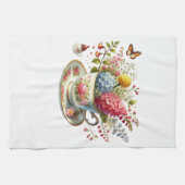 Kitchen Towels-Hello Spring Floral Kitchen Towels Geschirrtuch (Horizontal)