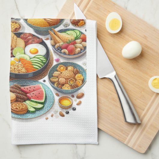 Kitchen Towels-Islamic Themed Kitchen Towel Geschirrtuch (Viertel Falte)