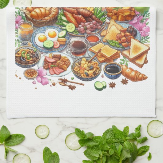 Kitchen Towels-Islamic Themed Kitchen Towels Geschirrtuch (Gefaltet)