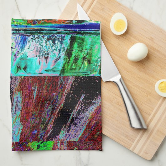 Kitchen Towels – Neon Pulse Geschirrtuch (Viertel Falte)