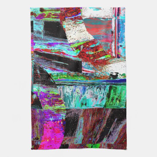 Kitchen Towels – Neon Pulse Geschirrtuch (Vertikal)