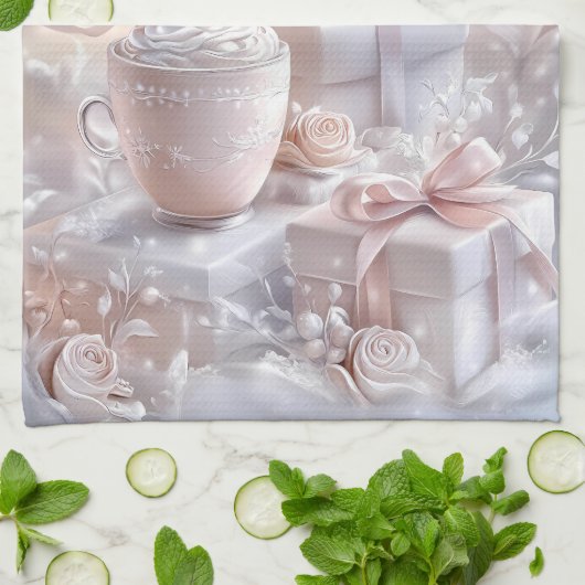 Kitchen Towels-Personalized Victorian Christmas Geschirrtuch (Gefaltet)