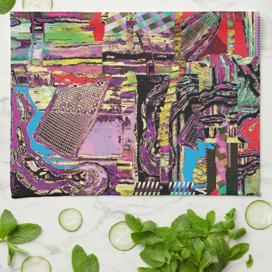 Kitchen Towels – Urban Fractals Geschirrtuch (Gefaltet)