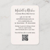 Kitchen Utensic Aquarell Zuhause Catering Visitenkarte (Rückseite)