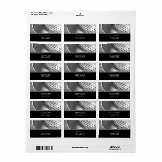 Kitchen Utensils Adresslisten Adressaufkleber (Vorne)