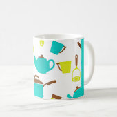 Kitchen Utensils pattern Kaffeetasse (VorderseiteRechts)