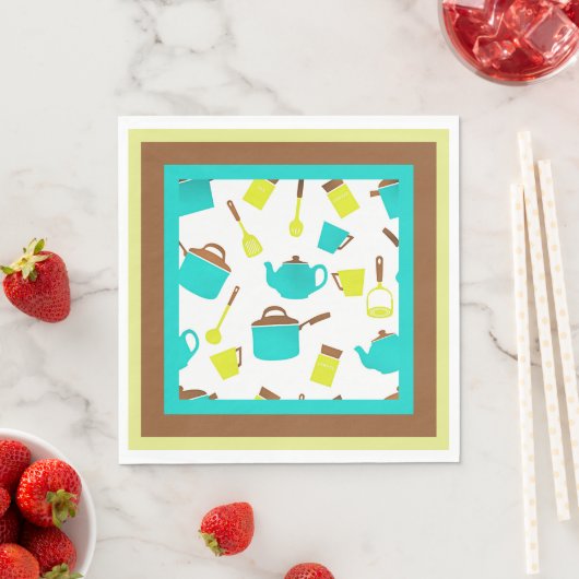 Kitchen Utensils pattern Serviette (Beispiel)