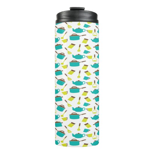 Kitchen Utensils pattern Thermosbecher (Vorderseite)