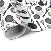 Kitchen Utensils Themenverpackungspapier Geschenkpapier (Rolleneckpunkt)