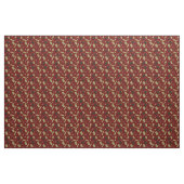 Kitchen Utensits Muster - Sepia auf Dunkelrot Stoff (Yard (91,4 cm))