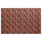 Kitchen Utensits Muster - Sepia auf Dunkelrot Stoff (Fat Quarter (45,7 x 55,9 cm))