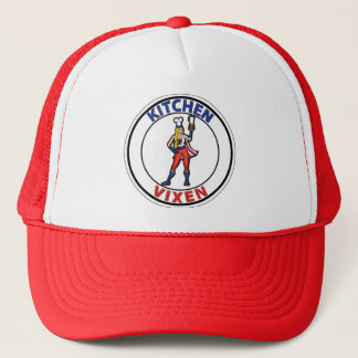 Kitchen Vixen Red Trucker Hat Truckerkappe