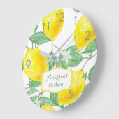 Kitchen wall clock lemons name große wanduhr (Winkel)