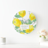 Kitchen wall clock lemons name große wanduhr (Zuhause)