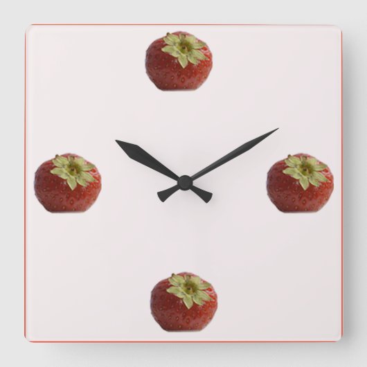 Kitchen Wall Clock Quadratische Wanduhr (Vorderseite)