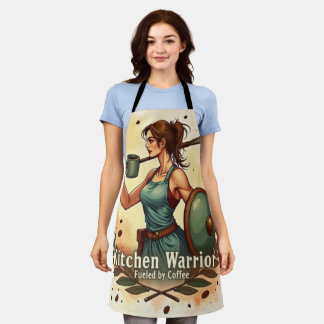 Kitchen Warrior: Gifwering Coffee-Fueled Culinary Schürze